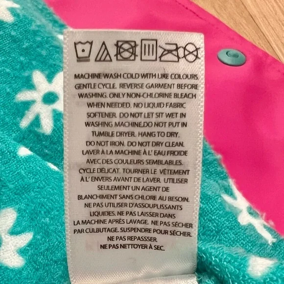 Hatley Fuchsia Pink Hooded Daisies Lined Splash Jacket Raincoat Rain Jacket sz 3